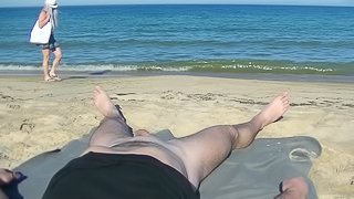 Cекс на пляже с незнакомкой