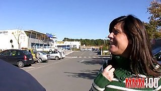 Picking up ugly milf at the supermarket and fucking her hard