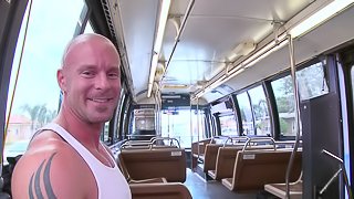 Hot Gay Blowjob and Fuck On The Bus