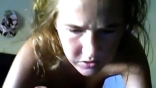 Girl flash on webcam