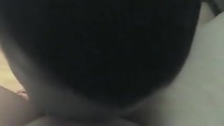 Dark Brown cuttie sucks me great in POV