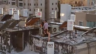 israeli public roof fuck