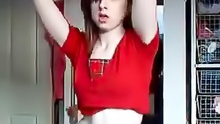 Belly dancing teen amateur