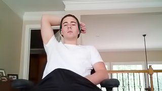 Young Kyle Jerks Off On Webcam